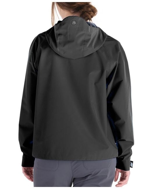 Marmot Black Cascade Hooded Waterproof Jacket