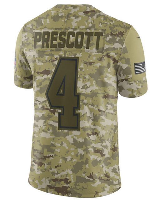 Lyst - Nike Dak Prescott Dallas Cowboys Salute To Service Jersey 2018 ...