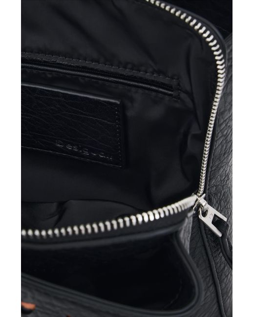 Desigual Black Mini Butterfly Backpack