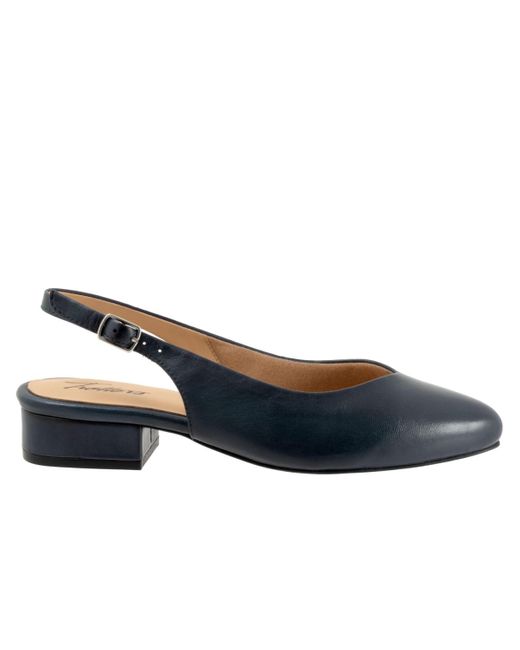 Trotters Blue Jessa Flat