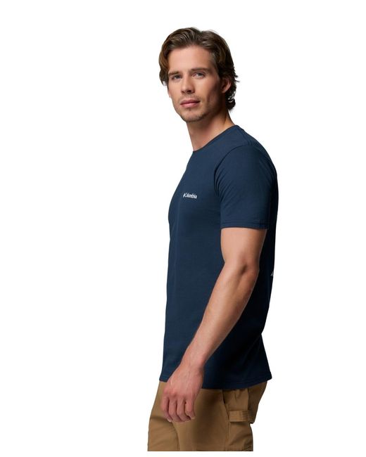 Columbia Blue Ted Graphic T-shirt for men