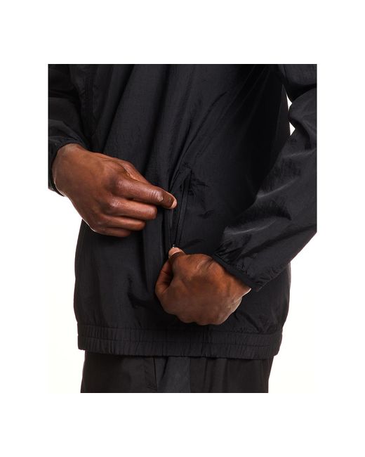 Reebok Blue Hooded Zip-front Track Jacket for men