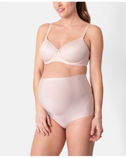 Seraphine Natural No Vpl Over Bump Maternity Panties – Twin Pack