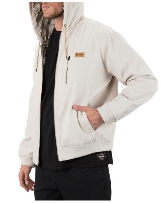 Hurley White Shapers Canvas Jacket for men