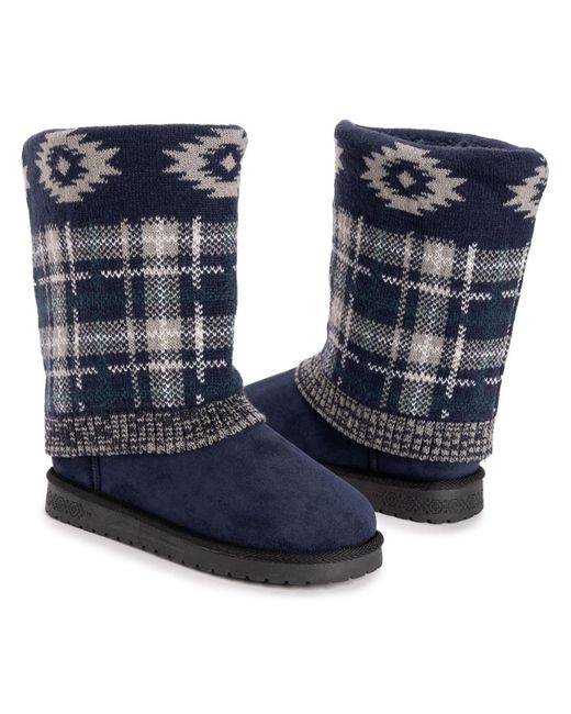 Muk Luks Blue Cheryl Boot