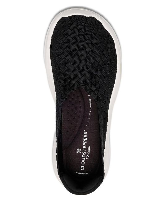 Clarks Black Cloudsteppers Solevana Weave Slipon