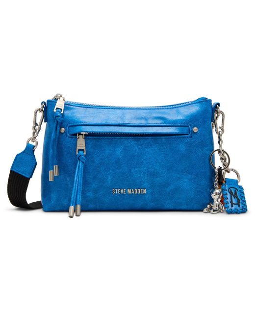 Steve Madden Blue Bjony Zipper Crossbody Bag