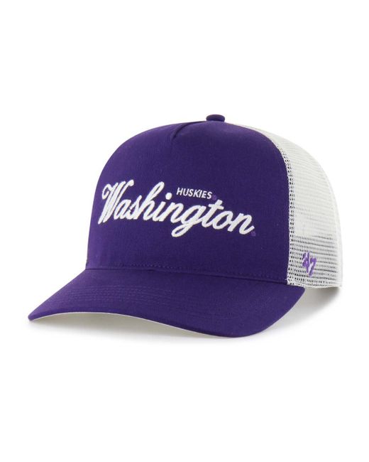'47 Blue And Washington Huskies Contemporary Basics Foundation Trucker Hitch Adjustable Hat