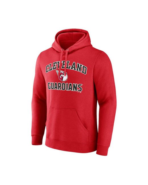 Men's Fanatics Branded Navy/Red Boston Red Sox Chip in Pullover Hoodie