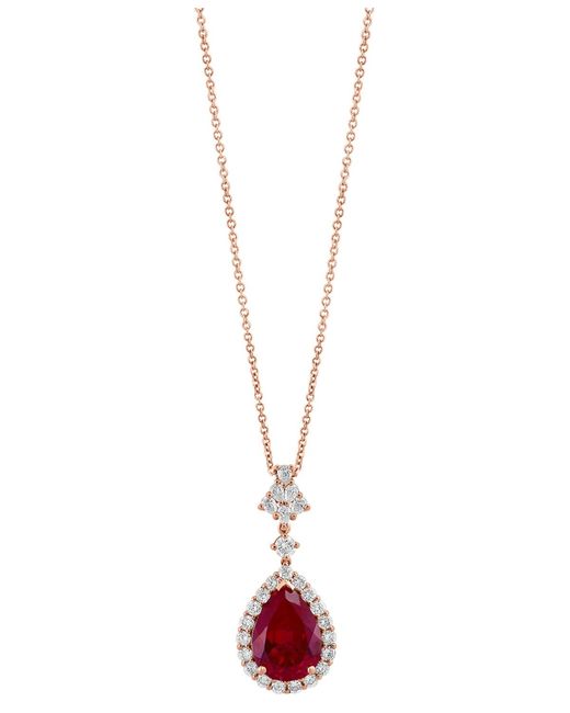 Effy White Effy Lab Grown Ruby (7-1/8 Ct. T.w