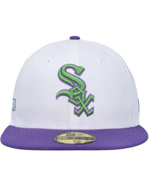 KTZ Blue Chicago Sox Side Patch 59fifty Fitted Hat for men