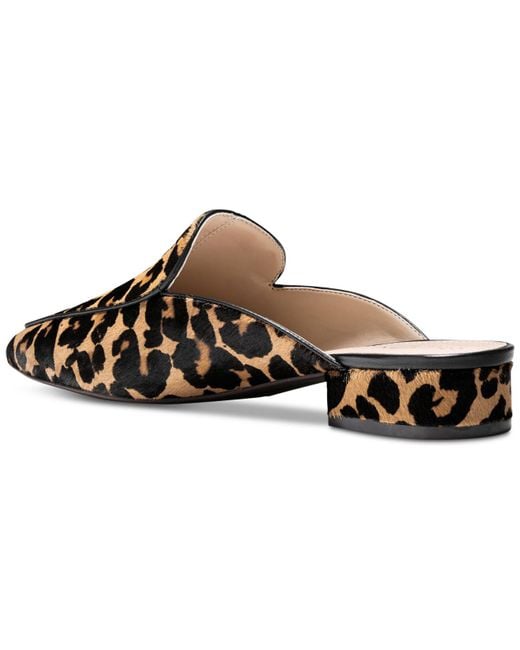 cole haan piper mule leopard print