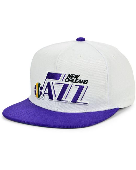 Mitchell & Ness Multicolor New Orleans Jazz Fresh Crown Snapback Cap for men