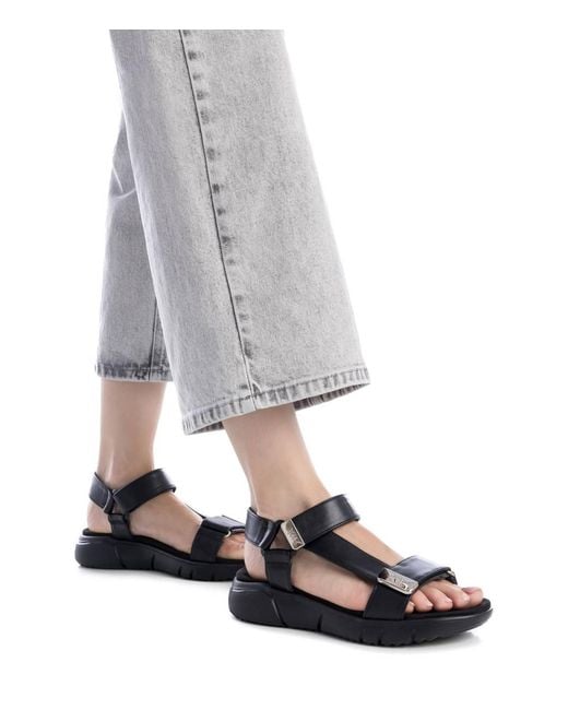 Xti Black Casual Sandals