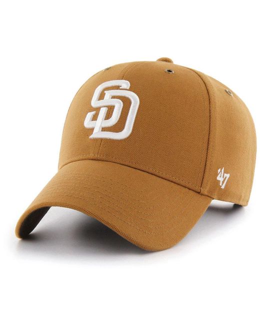 47 Brand Brown San Diego Padres Carhartt Mvp Cap for men