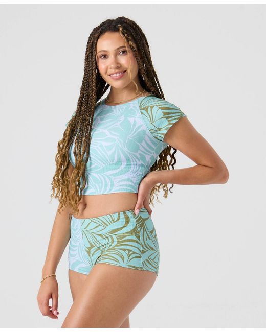 Roxy Blue Skimpy Coverage Boy Shorts