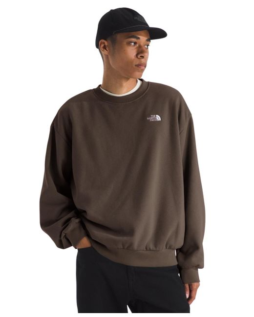 The North Face Brown Evolution Simple Dome Oversized Crew Sweatshirt for men