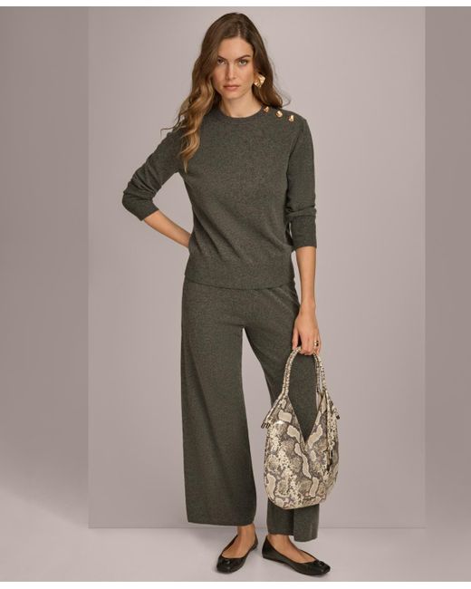 Donna Karan Cashmere blend Sweater in Green Lyst