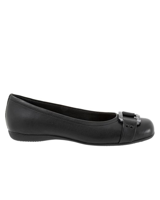 Trotters Black Sizzle Signature Flat