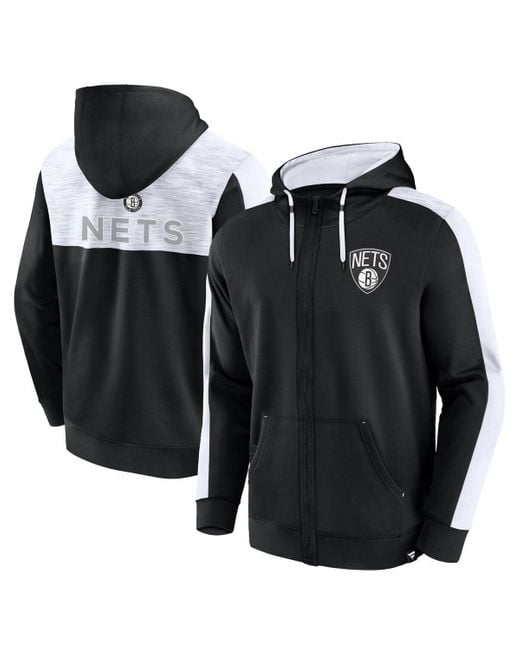 Fanatics Brooklyn Nets Rainbow Shot Fullzip Hoodie in Black for Men Lyst