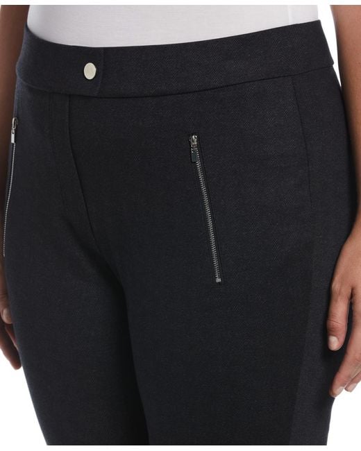 Rafaella Black Plus Size Pull-on Pant
