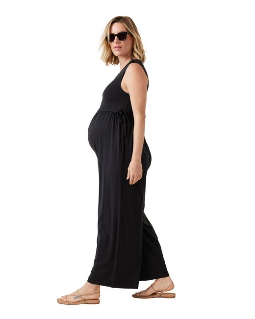 Ingrid & Isabel Black Ingrid + Isabel Maternity Ingrid + Isabel Limitless Knit Jumpsuit