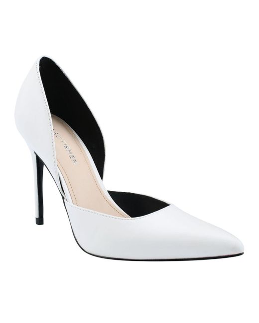 Marc Fisher Christa Pointy Toe D'orsay Pumps in White - Lyst