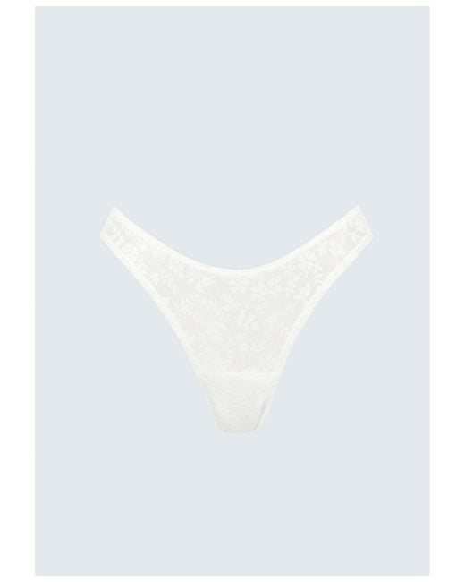 CUUP White The Thong