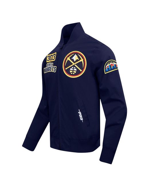 Pro Standard Blue Denver nuggets Area Code Full-zip Jacket for men