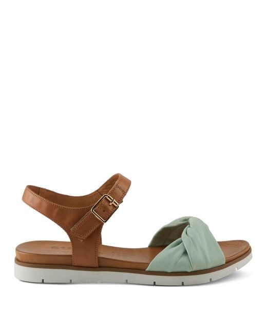 Spring Step Brown Nihira Flat Sandal