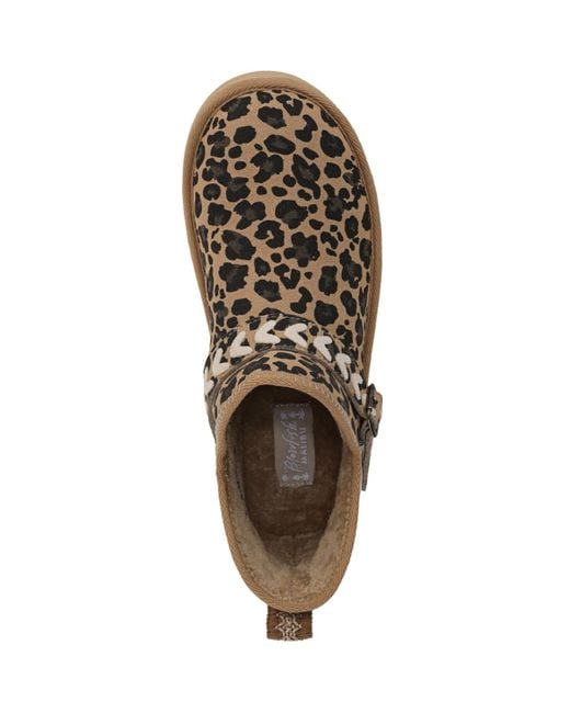 Blowfish Brown Mokolo Round Toe Pull On Platform Short Boots