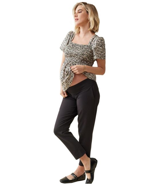 Ingrid & Isabel Gray Ingrid + Isabel Maternity Ingrid + Isabel Gwen Smocked Woven Top