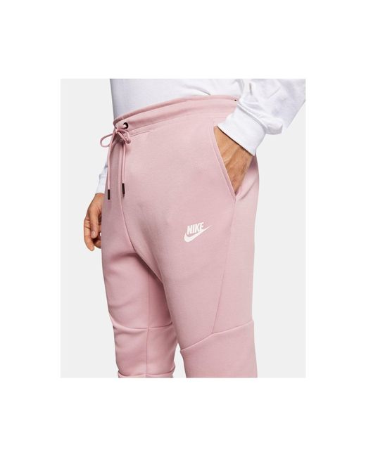 Nike Tech Fleece Joggers in Pink for Men | Lyst
