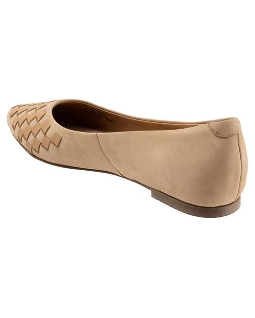 Trotters Brown Estee Woven Flat