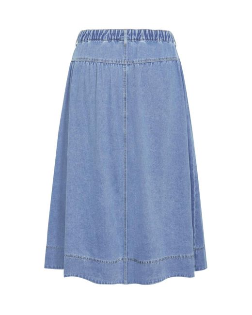 City Chic Blue Plus Size Ari Denim Skirt