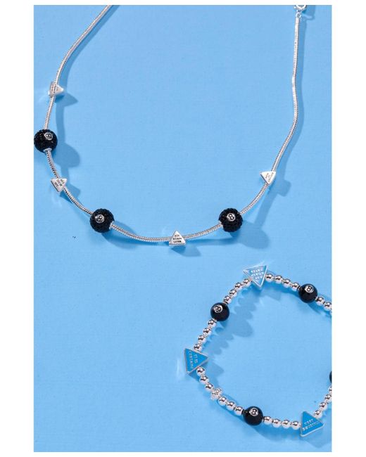 ALEX AND ANI Metallic Magic 8 Ball Slider Charm Necklace