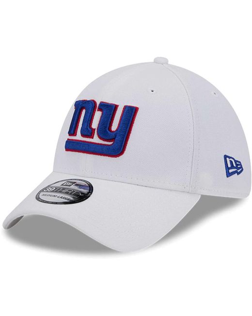 KTZ White New York Giants Main 39thirty Flex Hat for men
