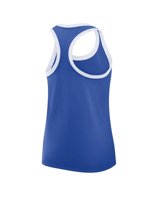 Nike Blue Kentucky Wildcats Primetime Tri-blend Racerback Tank Top