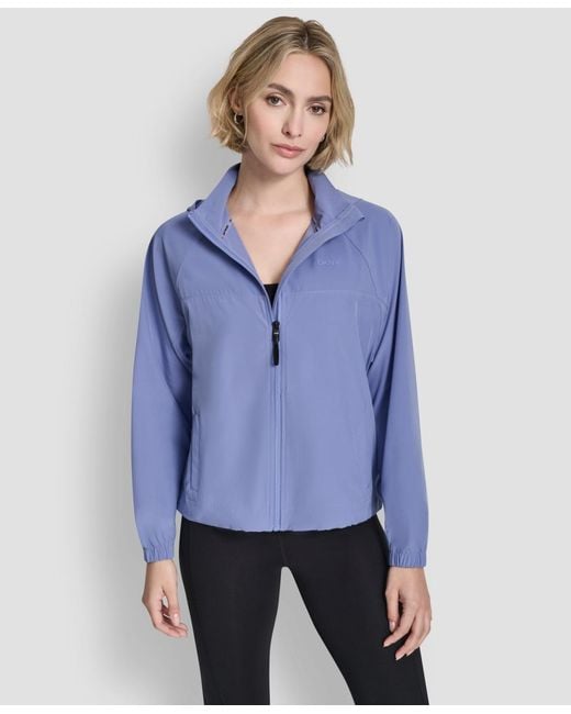 DKNY Blue Commuter Full-zip Jacket