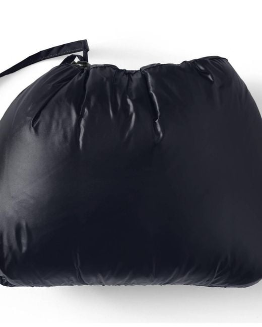 Lands' End Black Wanderweight Packable Down Vest for men