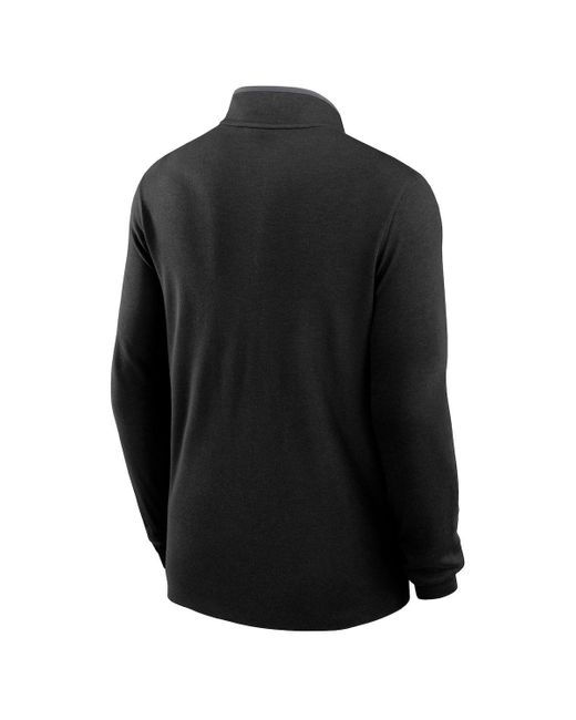 Nike Black Carolina Panthers Lightweight Victory Performance Half-zip Pullover for men