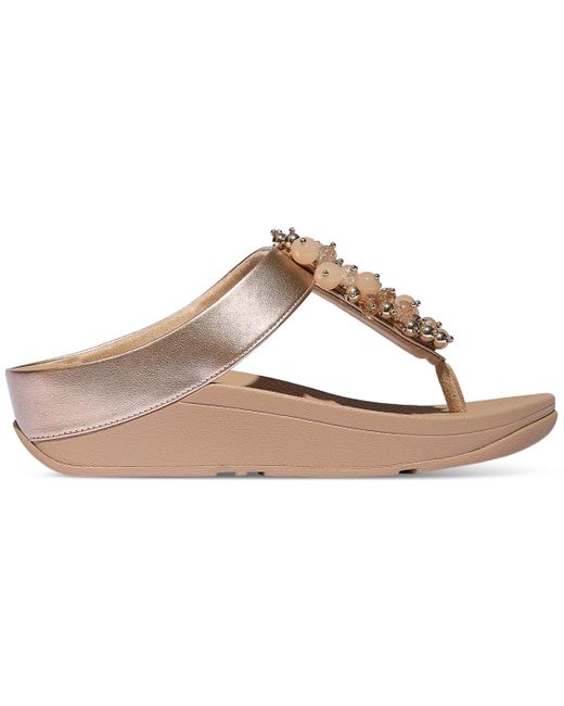 Fitflop Multicolor Fino Bauble-bead Toe-post Sandals