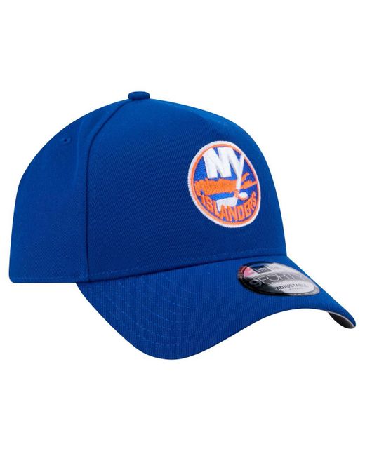 KTZ Blue New York Islanders Core A-frame 9forty Adjustable Hat for men
