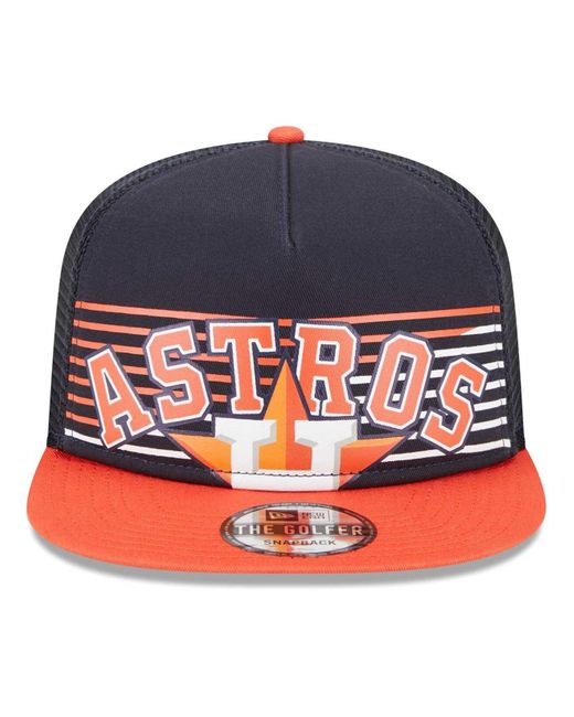 Lids Houston Astros New Era Two-Tone Patch 9FORTY Snapback Hat - Navy