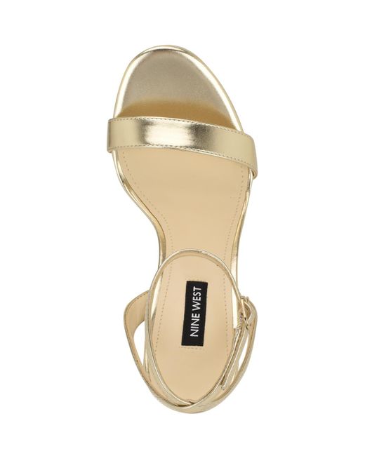 Nine West Metallic Loola Ankle Strap Stiletto Sandals