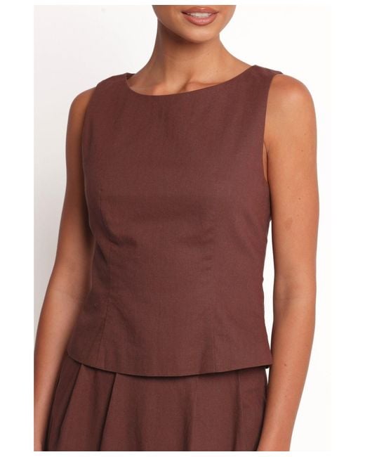 Petal & Pup Brown Chiaro Shell Top