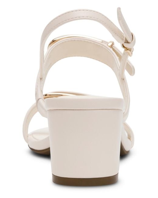 Anne Klein White Merida Slingback Sandals