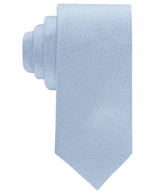 Calvin Klein Blue Cortland Geo-pattern Tie for men
