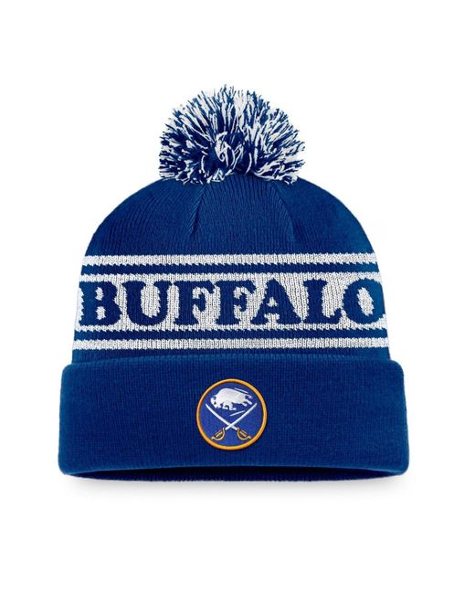 Fanatics Royal Buffalo Sabres Vintage Sport Resort Cuffed Knit Hat With ...