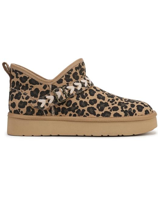 Blowfish Brown Mokolo Round Toe Pull On Platform Short Boots